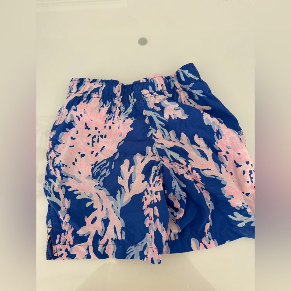 Lily Pulitzer Blue and Pink Swim Trunks - Picture 2 of 3